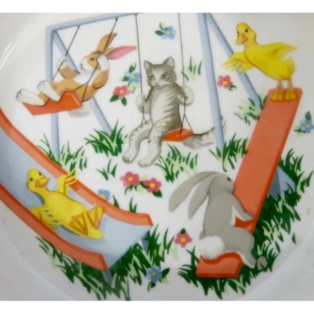 Tiffany & Co Tiffany Playground Vintage 1992 Porcelain Childrens Bowl 6.5